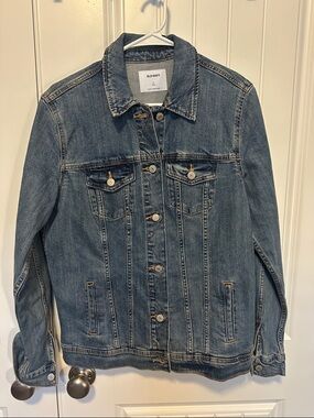 Old Navy Medium Wash Denim Jacket - Blue